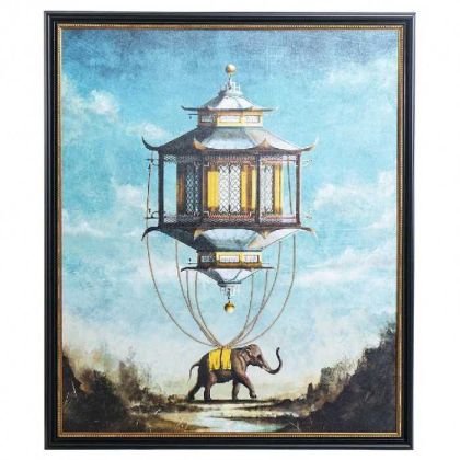 Cuadro Farol Cadenas Reales Lienzo, 1,20 Cm