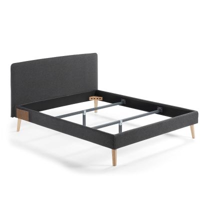 Cama Desenfundable Dyla Tapizado Negro 