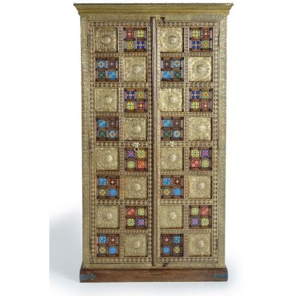 Armario oriental natural oro 2 puertas