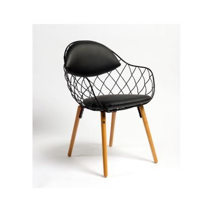 Silla Escandinava Negra, Metal Albert 80 Cm