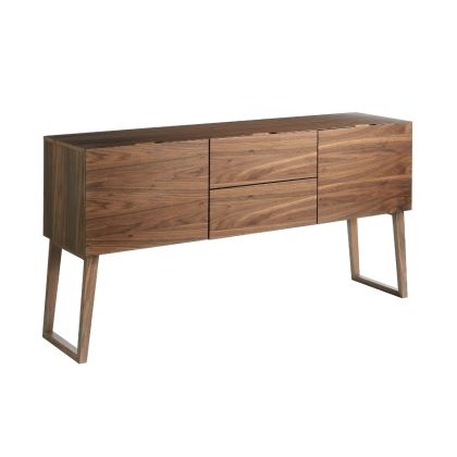 Aparador Nogal 2 Puertas 2 Cajones, 160 Cm