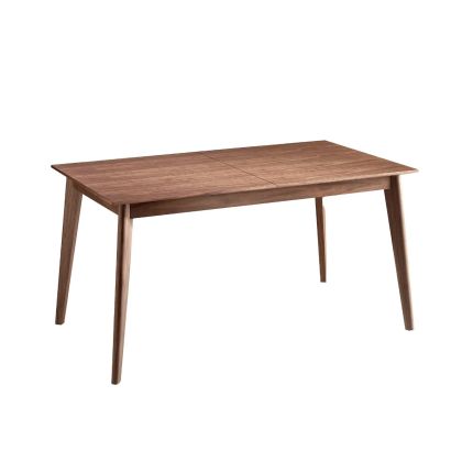 Mesa Comedor Extensible Madera Nogal, 150/200 Cm 