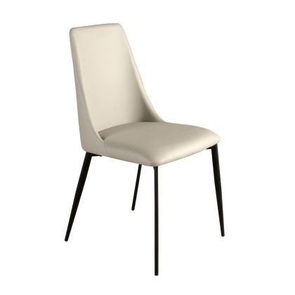 Silla Símil Piel Arena Acero, 46 Cm