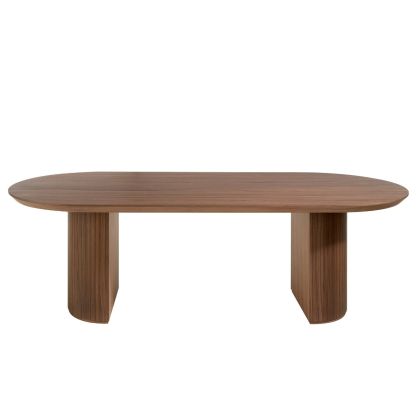 Mesa Comedor Ovalada Nogal, 240 Cm