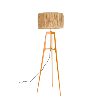 Lámpara de Pie Afra Naranja, 48 Cm