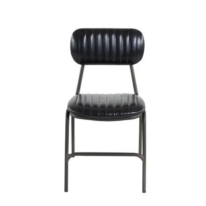 Vintage Poli Chair Black Metal Black