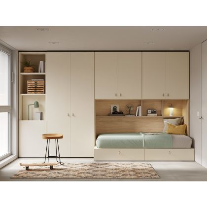 Dormitorio con Armario Puente Flow 11