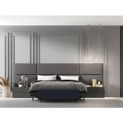 Habitación Due Tapizado con Led Next 31