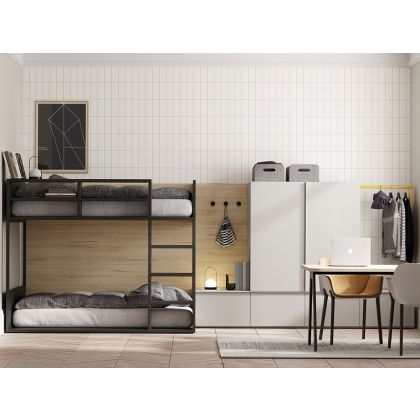 Litera Flat 90 x 190 Armario Metal Lacado