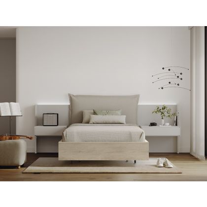 Cama Habitación Cushion Limit Tapizado 16