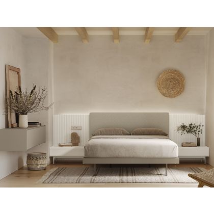 Habitación Dormitorio Essential Ona Tapizado Led 34
