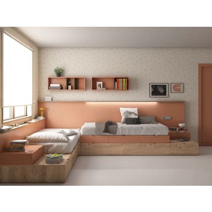 Dormitorio Juvenil Compartido camas en L Vita 16