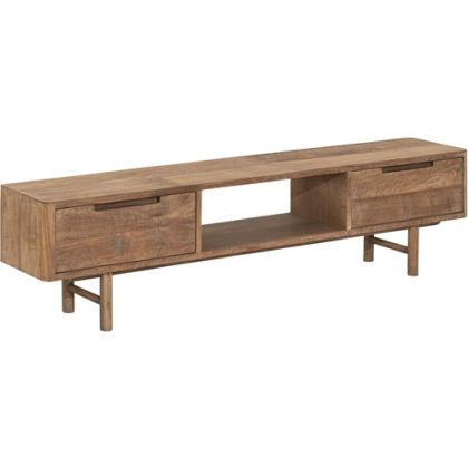 Mueble TV Bliss con Patas 2 Cajones