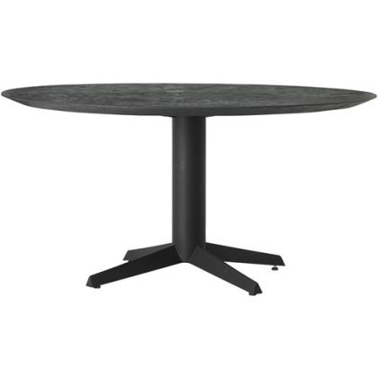 Mesa Comedor Redonda Mortex Negro, Ø150 Cm