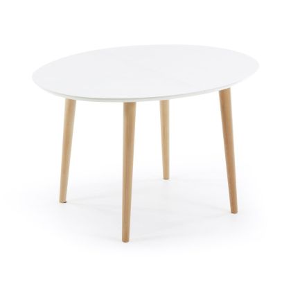 Mesa Extensible Oqui Blanco Natural