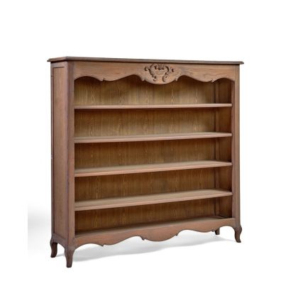 Librería clásica en madera de roble natural.