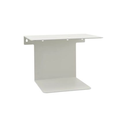 Estante moderno en acero blanco.