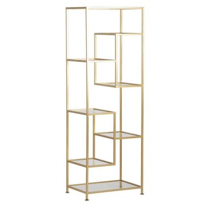 Estanterìa Metal Oro Cristal 8 Baldas, 174 Cm