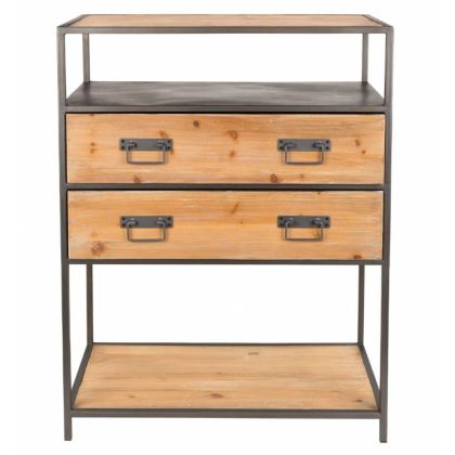 Consola-Estantería Samuel Estilo Industrial