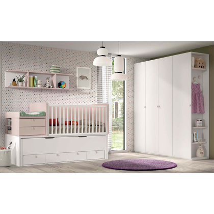 Cuna Convertible Nido con Cambiador F313