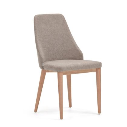Silla Rosie Estilo Nórdico-Moderno Marrón Natural, 48 Cm