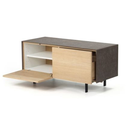 Mueble Tv Xena, moderno, Roble 112 cms