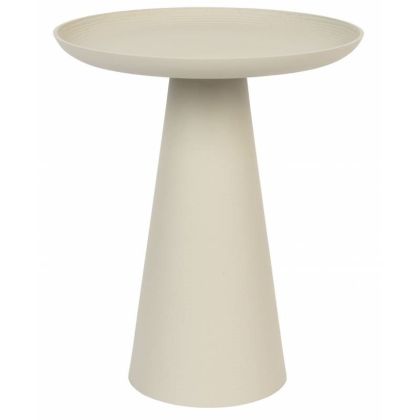 Mesa Auxiliar Ringar Aluminio Color Marfil