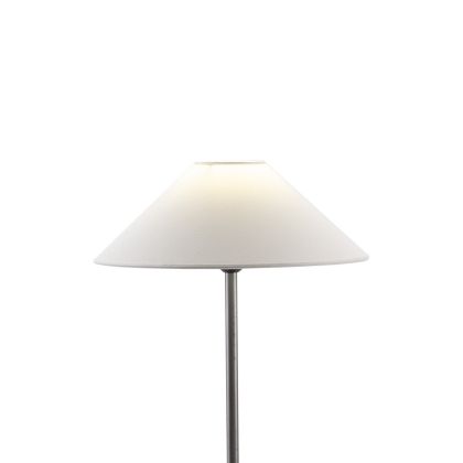 Pantalla de Lámpara Sobremesa Estilo Escandinavo Algodón Blanco, 35 Cm