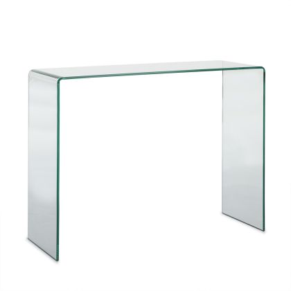 Consola de Cristal Transparente, 110 Cm.