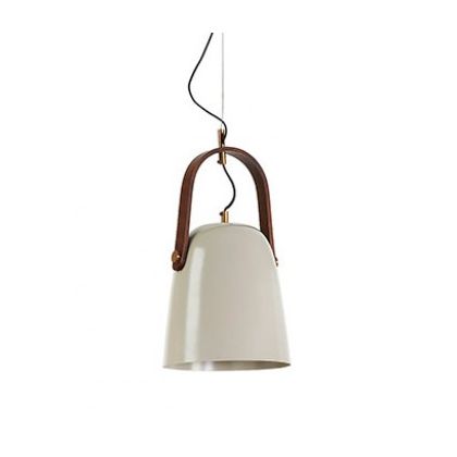 Lámpara De Techo Suspensión Estilo Nórdica Beige, Zale 20 Cm