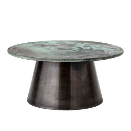 Mesa Centro Metal Verde Industrial Salón
