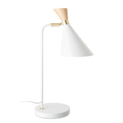 Lámpara de Sobremesa Nordica De Metal Blanco, 52 CM