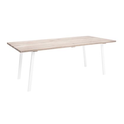 Mesa De Comedor Nórdica Natural Blanca, Lars 200 Cm