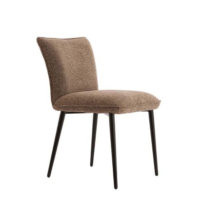 Vadeni Black Metal Dining Chair, 58 cm
