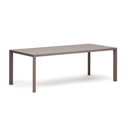 Mesa Exterior Culip Estilo Moderno Aluminio Marrón. 220 Cm