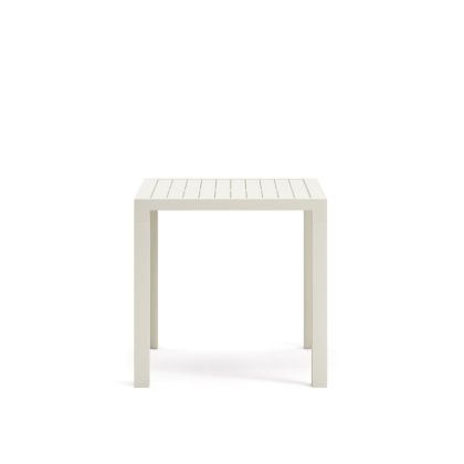 Mesa Exterior Culip Estilo Nórdico-Moderno Blanco, 77 Cm