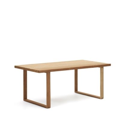 Mesa Exterior Canadell Estilo Nórdico Natural Madera Teca Reciclada, 180 Cm