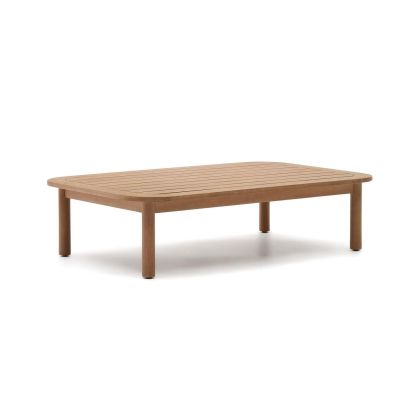 Mesa Centro de Jardín Sacova Estilo Nórdico Madera Eucalipto, 135 Cm