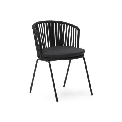 Silla Exterior Saconca Negro, 59 Cm