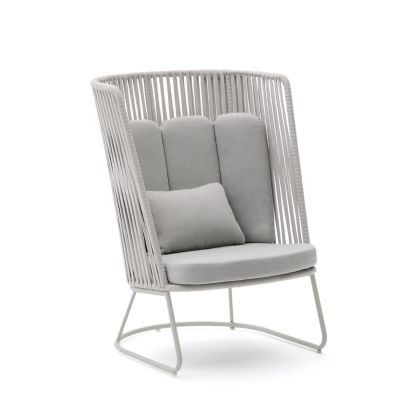 Sillón Alto Saconca Gris
