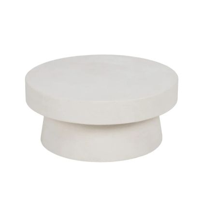 Mesa de centro nórdica en dm blanco.