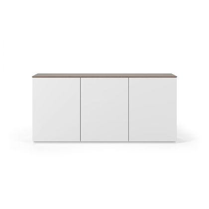 Aparador Modular Madera Roble Lacado Blanco, 180 Cm
