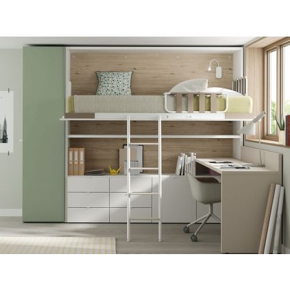 Cama Alta Abatible U&D 17