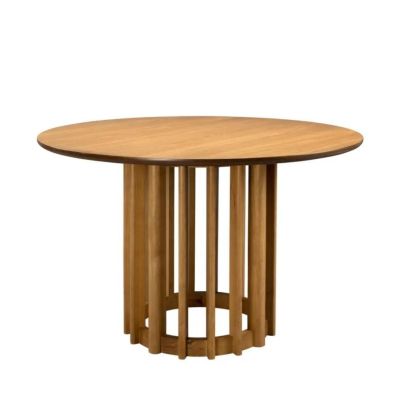 Mesa de Comedor Barlet Chapa Madera Roble, 120 Cm