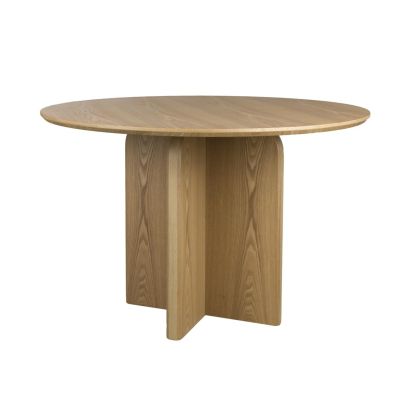 Mesa de comedor nórdica en mdf natural.
