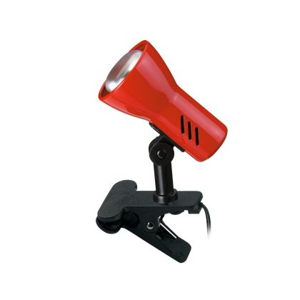 Lámpara De Abrazadera Metal Rojo 11,5 Cm