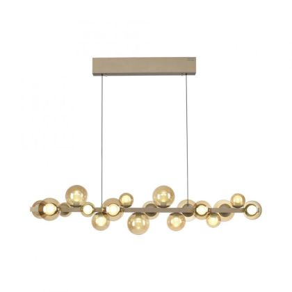 Lámpara Colgante Bronce Cristal Metal, 240 Cm