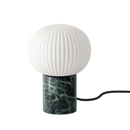 Lámpara de Mesa IRZO Mármol Verde Cristal, 20 Ø