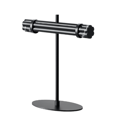 Lámpara de Mesa TASTA Metal Mármol Negro, 37 cm