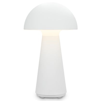 Lámpara De Sobremesa Moderno Recargable Blanco Mate, 28 Cm